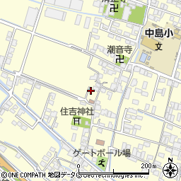 福岡県柳川市大和町中島309周辺の地図