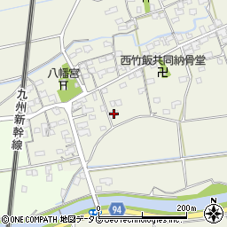 福岡県みやま市高田町竹飯1562周辺の地図