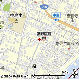 福岡県柳川市大和町中島1050周辺の地図