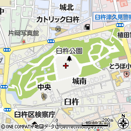 臼杵城周辺の地図