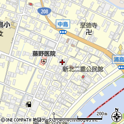 福岡県柳川市大和町中島1089周辺の地図