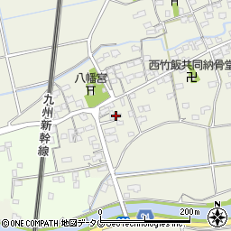 福岡県みやま市高田町竹飯1545周辺の地図