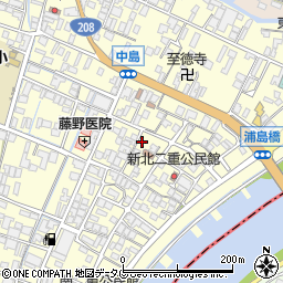 福岡県柳川市大和町中島1121周辺の地図