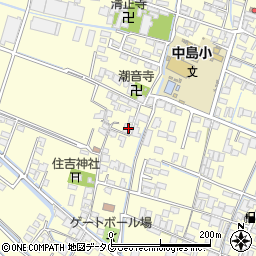 福岡県柳川市大和町中島278周辺の地図