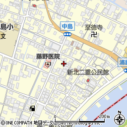 福岡県柳川市大和町中島1080周辺の地図