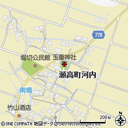 玉垂神社周辺の地図
