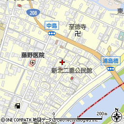 福岡県柳川市大和町中島1102周辺の地図