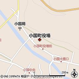 熊本県小国町（阿蘇郡）周辺の地図