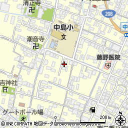 福岡県柳川市大和町中島1433周辺の地図