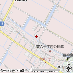 福岡県柳川市大浜町263周辺の地図