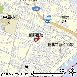 福岡県柳川市大和町中島1055-1周辺の地図