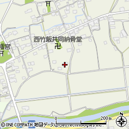 福岡県みやま市高田町竹飯1592周辺の地図
