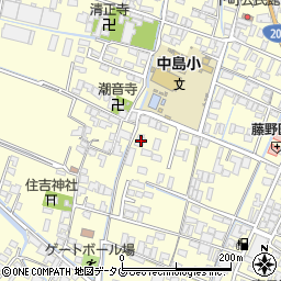福岡県柳川市大和町中島1449周辺の地図