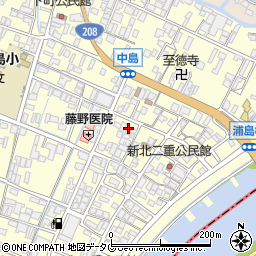 福岡県柳川市大和町中島1090周辺の地図