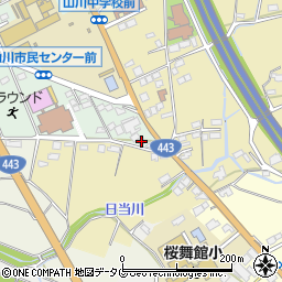 福岡県みやま市山川町尾野1550周辺の地図