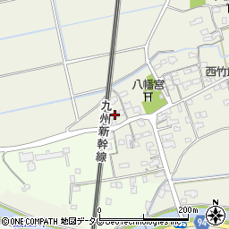 福岡県みやま市高田町竹飯1505周辺の地図