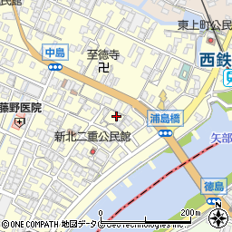 福岡県柳川市大和町中島1151周辺の地図