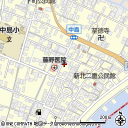 福岡県柳川市大和町中島1077周辺の地図