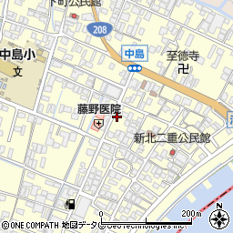 福岡県柳川市大和町中島1077周辺の地図