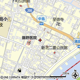 福岡県柳川市大和町中島1074周辺の地図