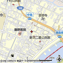 福岡県柳川市大和町中島1093周辺の地図