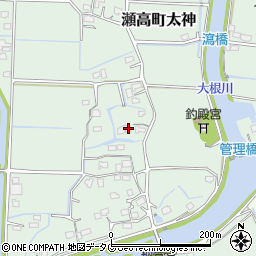 福岡県みやま市瀬高町太神2227周辺の地図