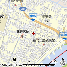 福岡県柳川市大和町中島1092周辺の地図