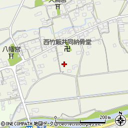 福岡県みやま市高田町竹飯1587周辺の地図