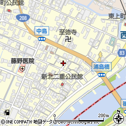 福岡県柳川市大和町中島1113周辺の地図