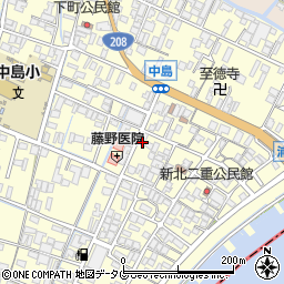 福岡県柳川市大和町中島1072周辺の地図