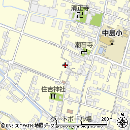 福岡県柳川市大和町中島307周辺の地図