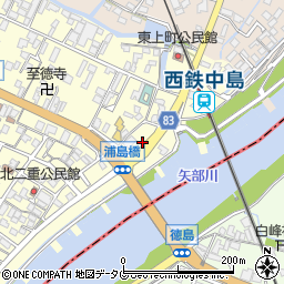 福岡県柳川市大和町中島895周辺の地図
