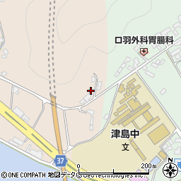 愛媛県宇和島市津島町近家甲-16周辺の地図