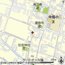 福岡県柳川市大和町中島272周辺の地図