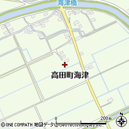 福岡県みやま市高田町海津1151周辺の地図