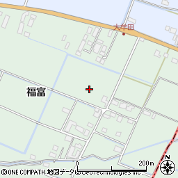 佐賀県嬉野市福富周辺の地図