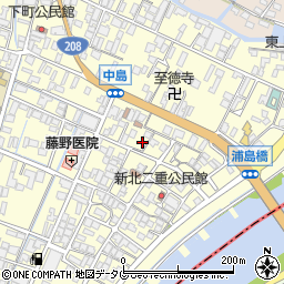 福岡県柳川市大和町中島1098周辺の地図