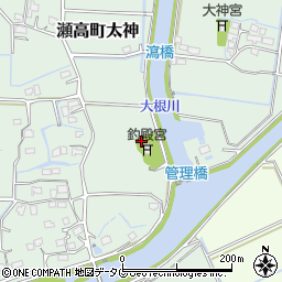 福岡県みやま市瀬高町太神2686周辺の地図