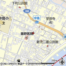 福岡県柳川市大和町中島1069周辺の地図