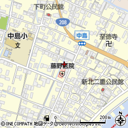 福岡県柳川市大和町中島1051周辺の地図