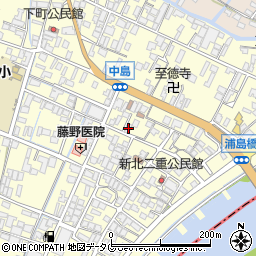 福岡県柳川市大和町中島1063周辺の地図