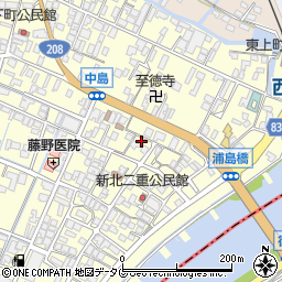 福岡県柳川市大和町中島1104周辺の地図
