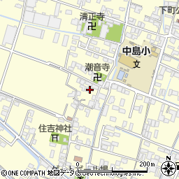 福岡県柳川市大和町中島266周辺の地図