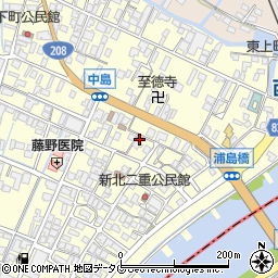 福岡県柳川市大和町中島1103周辺の地図