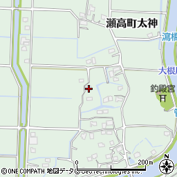 福岡県みやま市瀬高町太神2290周辺の地図