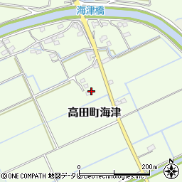 福岡県みやま市高田町海津1141周辺の地図