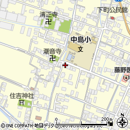 福岡県柳川市大和町中島1448周辺の地図