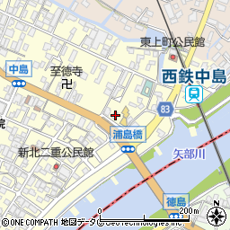 福岡県柳川市大和町中島881周辺の地図