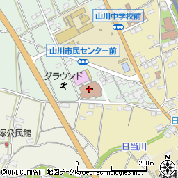 みやま市役所教育委員会　山川市民センター周辺の地図
