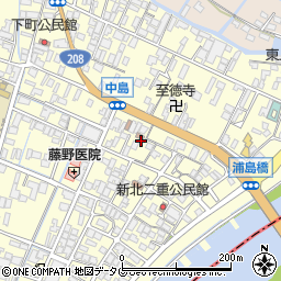 福岡県柳川市大和町中島1064周辺の地図
